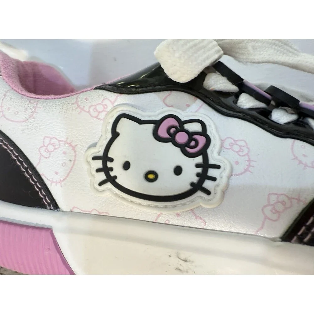Hello Kitty Court Sneakers White Pink Little Kid Girl Shoes Size 12 Toddler